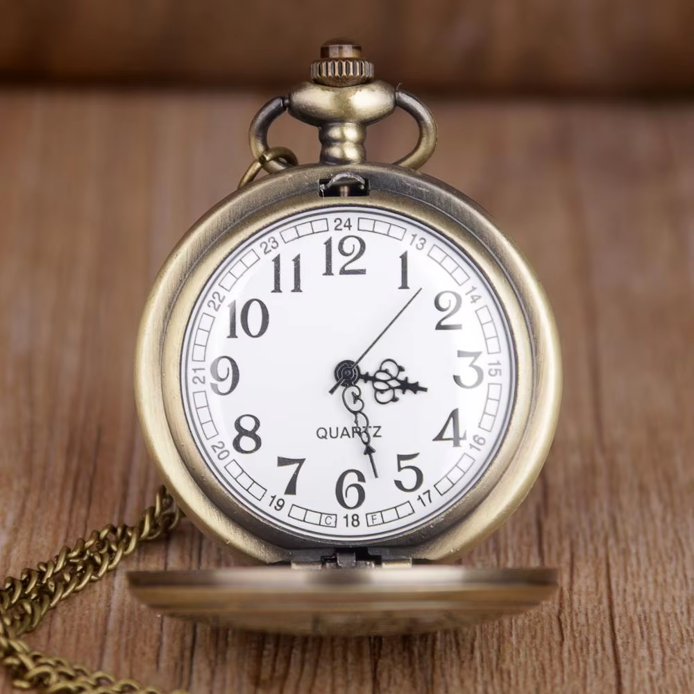 Collectible Souvenir Pendant Vintage Indian Design Pattern Pocket Watch For Men Personalised Antique Necklace Quartz Watches