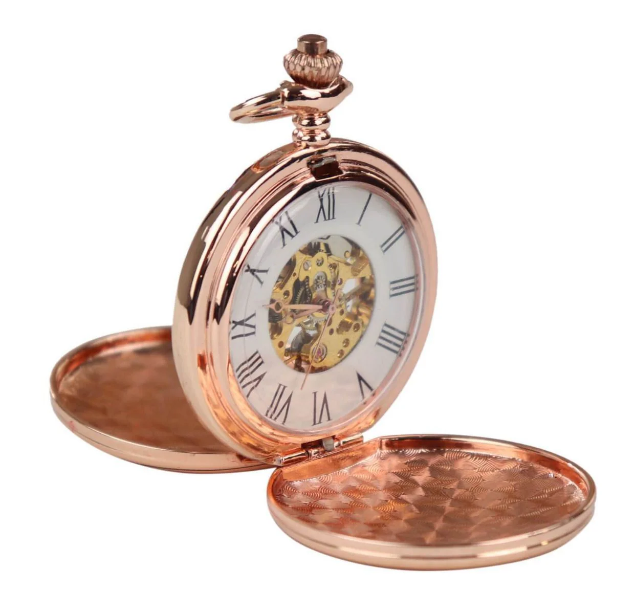 Classic Mechanical Pocket Watch Peaky Blinders Vintage Skeleton Automatic
