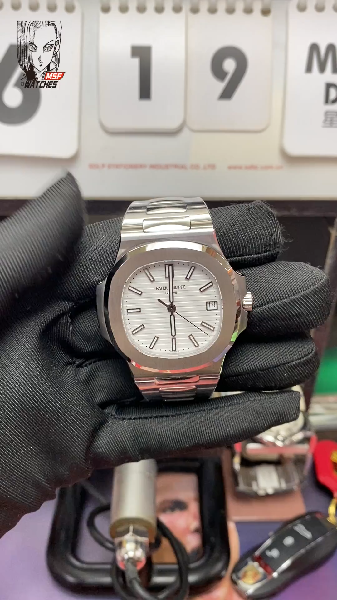 Patek Philippe Nautilus series 57111A-011, White Dial, 40mm Size.