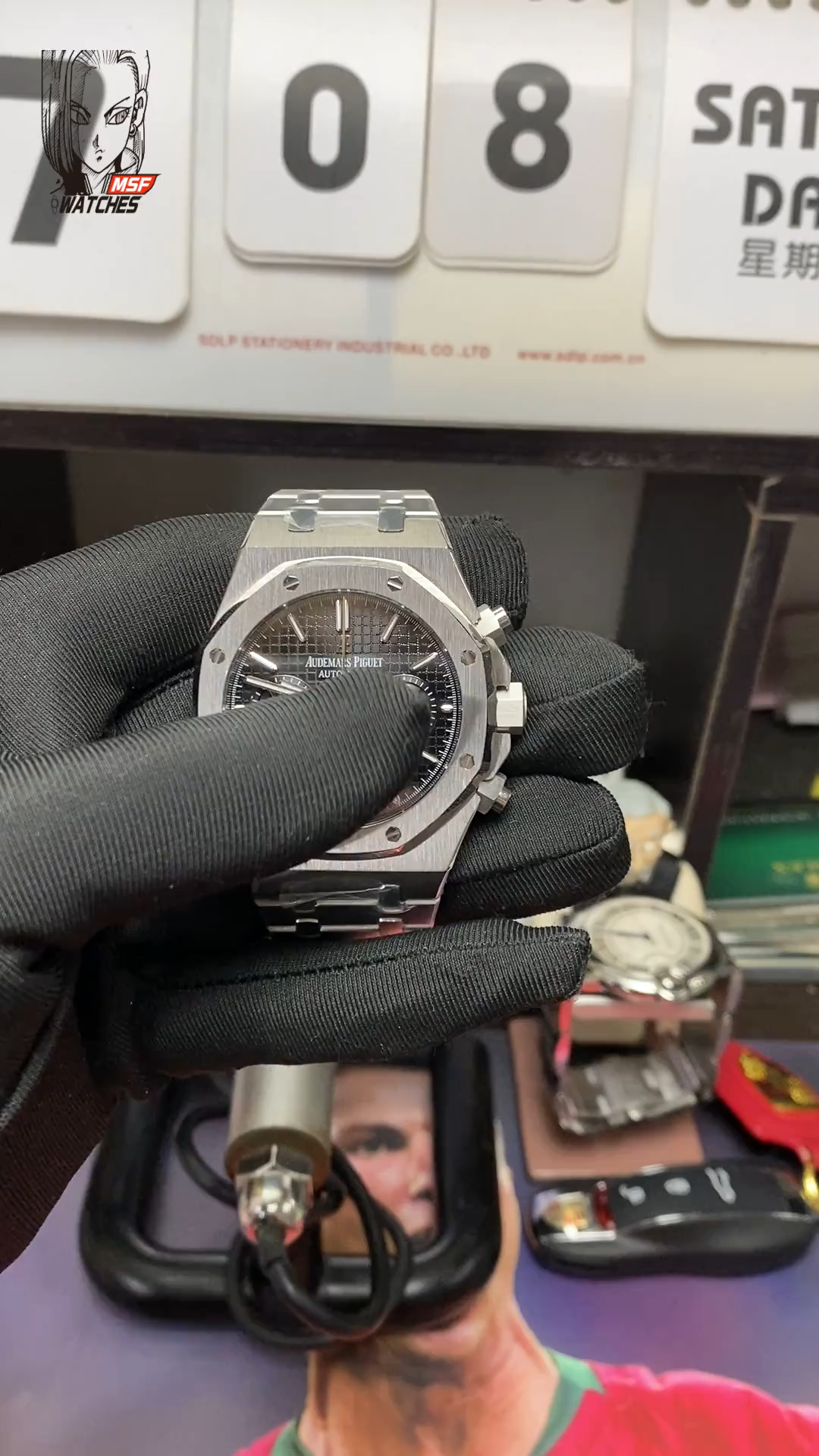 Audemars Piguet Royal Oak Offshore Series 26320ST.OO.1220ST.01, Stainless Steel Case Grey Dial Stainless Steel Bracelet, 41mm Size.