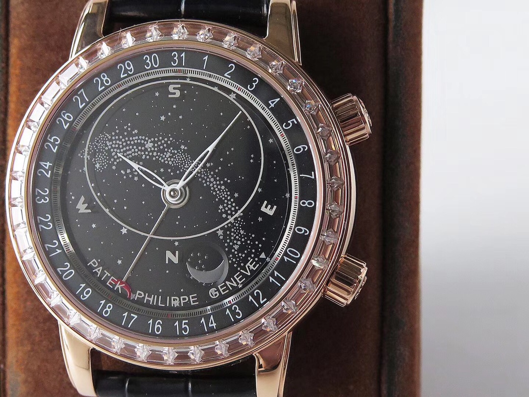 Patek Philippe Complicated Chronograph Series 5396G-011, Black Dial, 44mm size.