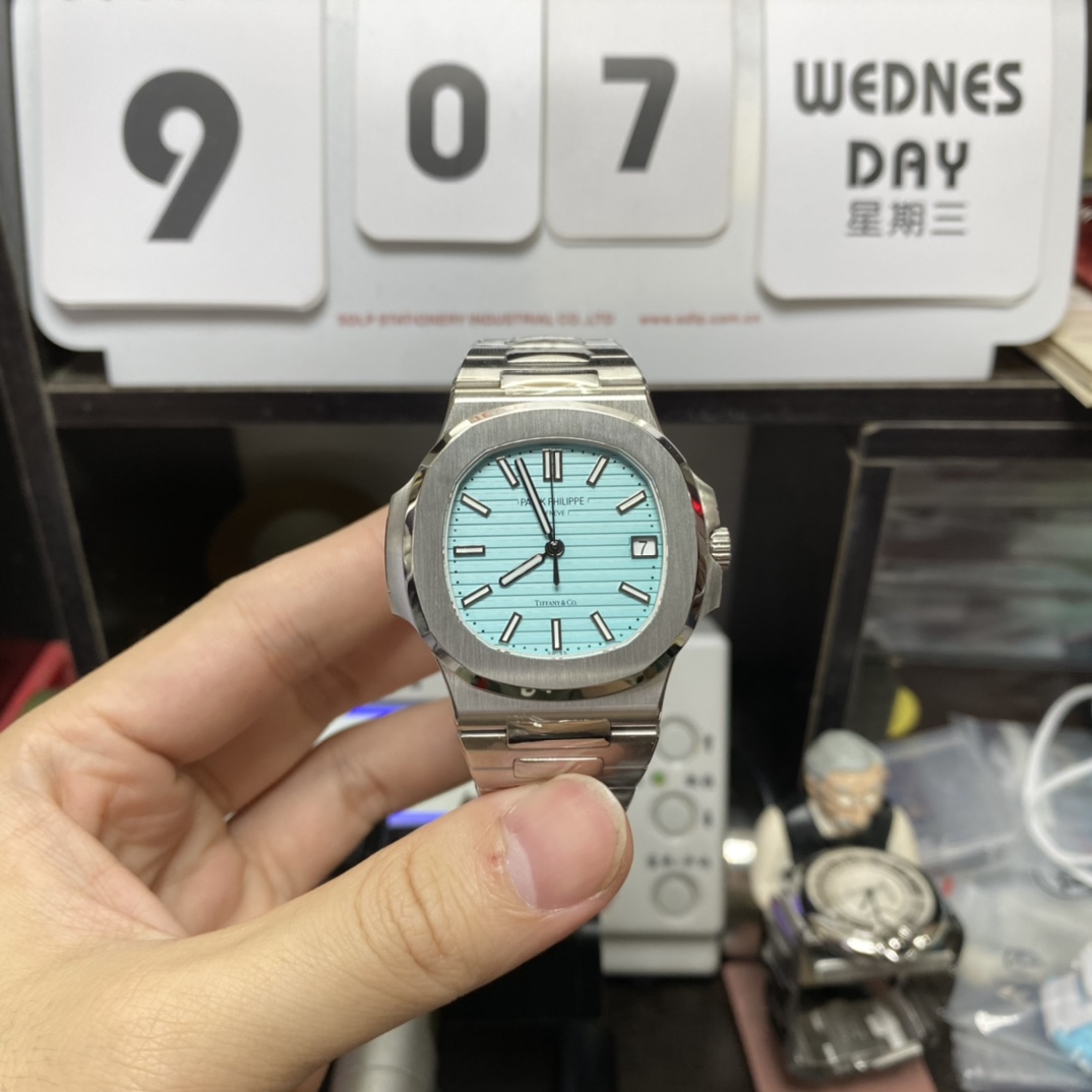 Patek Philippe Nautilus series 57111A-018, Tiffany Blue Dial, 40mm Size.