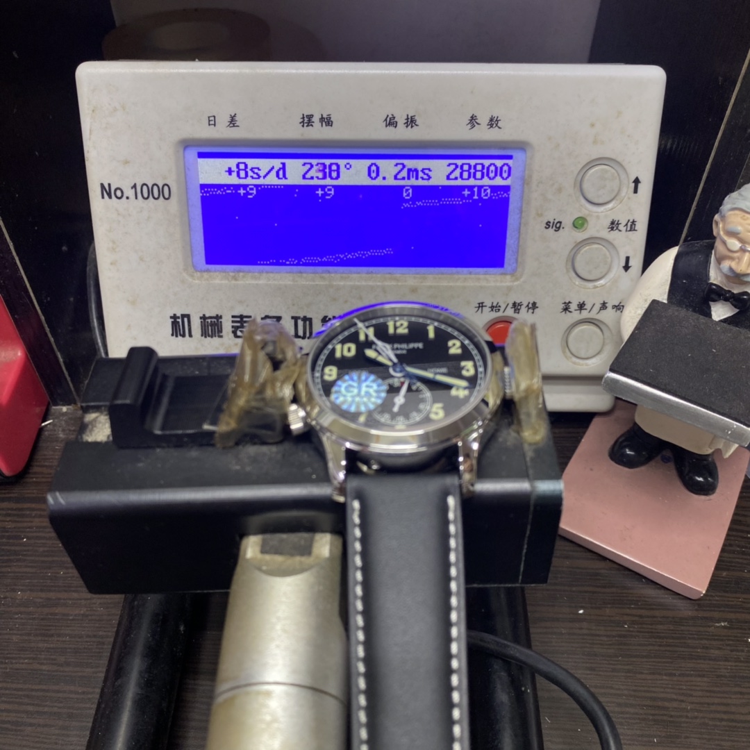 Patek Philippe Complicated Chronograph series 7234G-001, blue dial, Dual Time Zone Function, 37.5mm Size.