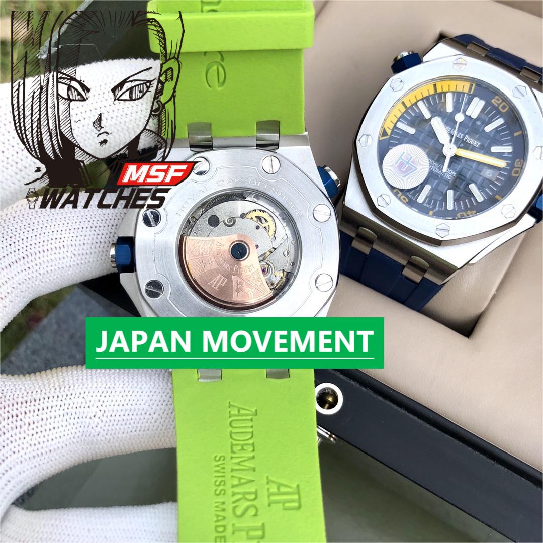 Audemars Piguet Royal Oak Offshore Series 15710ST.OO.A002CA.01, Black Transparent Caseback, 42mm Size.