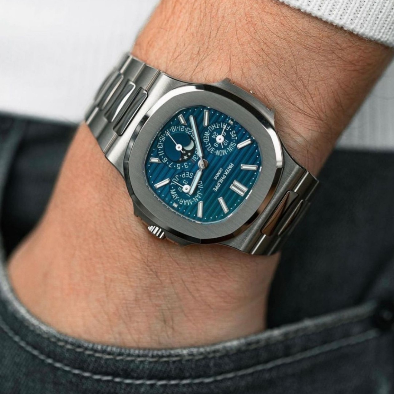 Patek Philippe Nautilus 5740/1G-001- super complex multi-functional