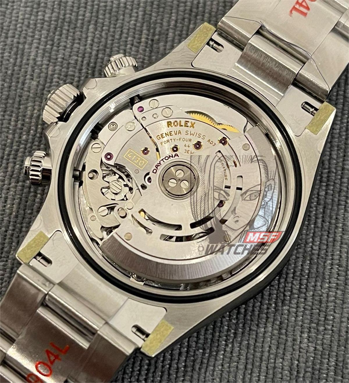 Rolex Cosmograph Daytona Series m116515ln-0018, rose gold case pink dial ceramic bezel, 40mm size.