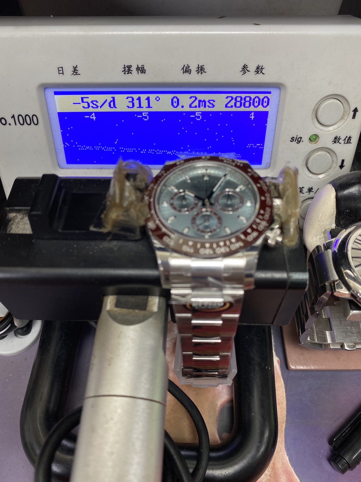 Rolex Cosmograph Daytona M116506-0001, Ice Blue Dial, 40mm size.