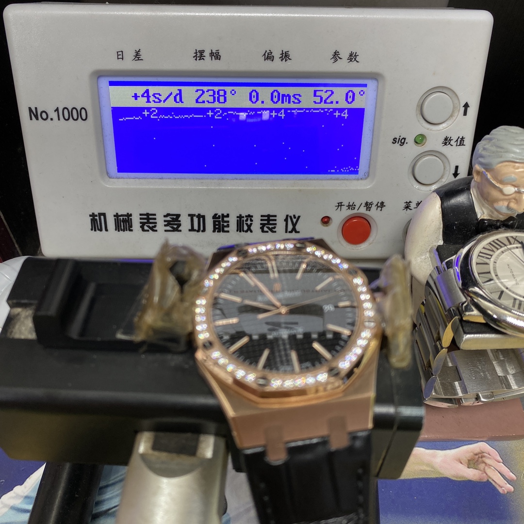 Audemars Piguet Royal Oak Offshore Series 15400 rose gold case full diamond 41mm size