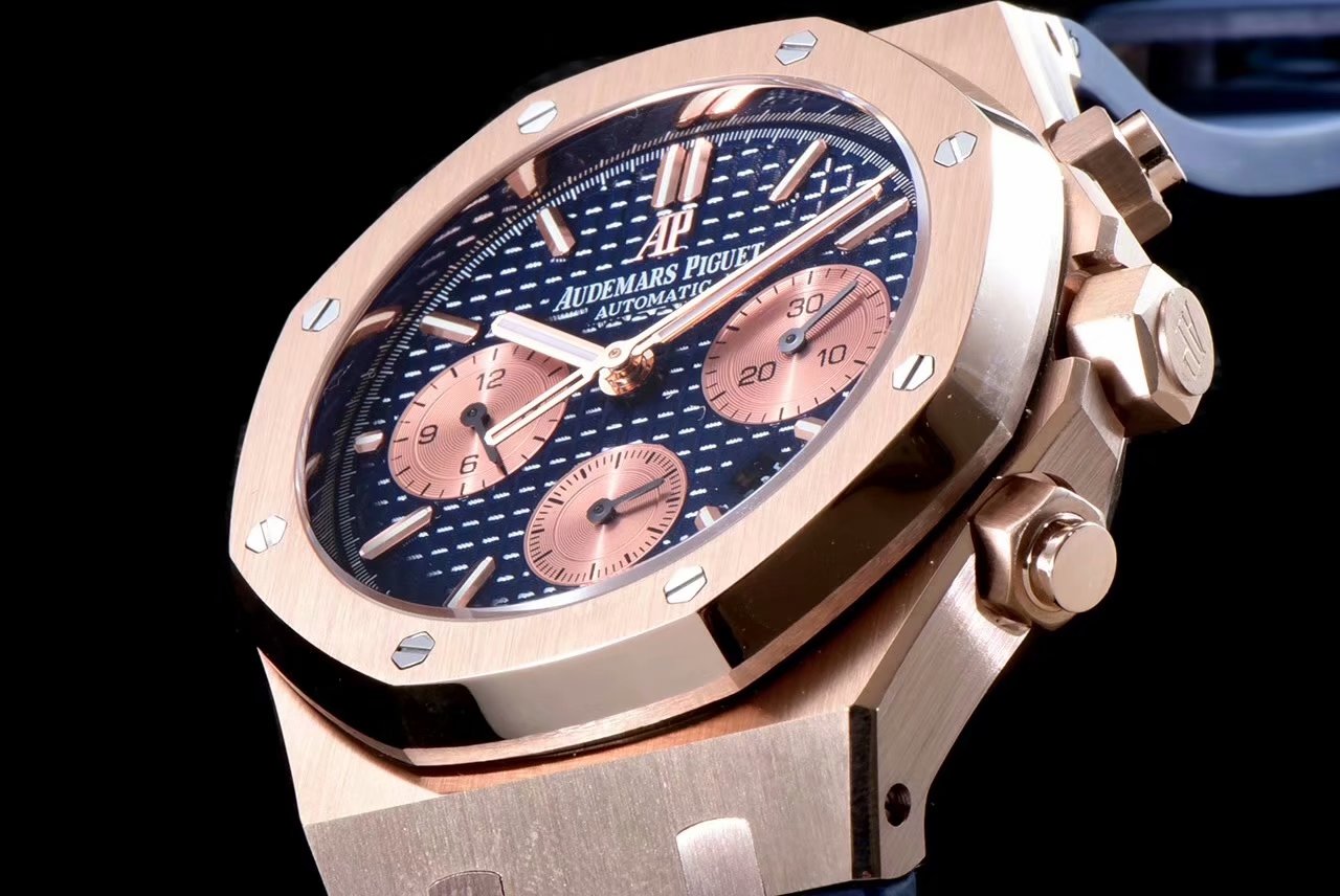 Audemars Piguet Royal Oak Series 26331OR.OO.D315CR.01, Blue Panda Dial, 41mm size.