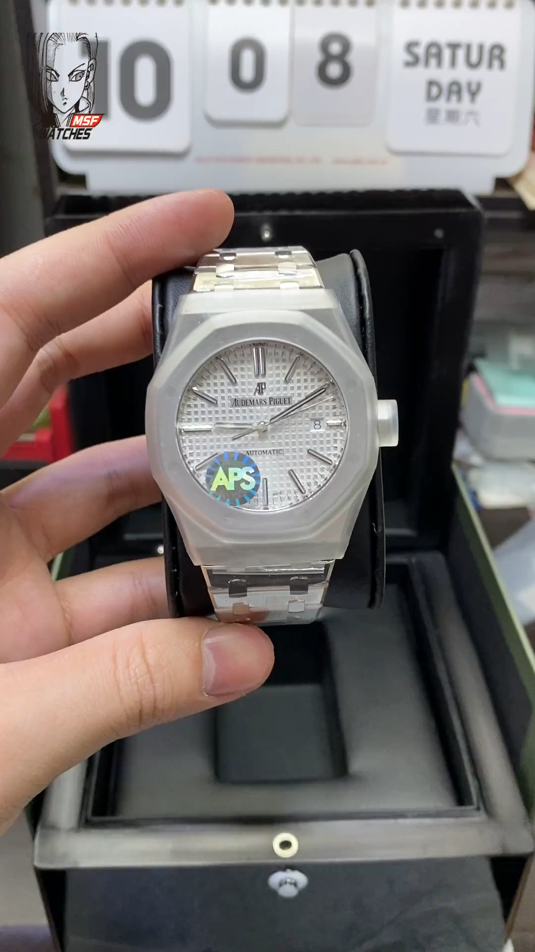 Audemars Piguet Royal Oak Offshore Series 15400ST.OO.1220ST.02, White Dial with Stainless Steel Bracelet, 41mm Size.