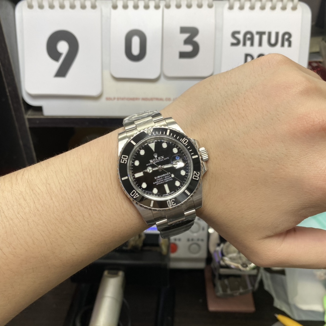 Rolex Submariner Series 116610LN-0001, Black Dial Black Ghost, 40mm size.