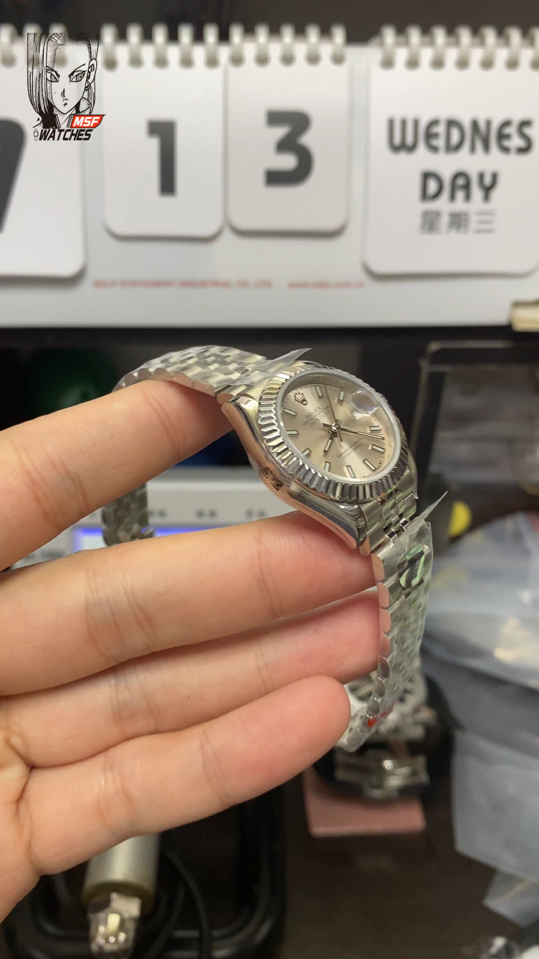 Rolex Datejust series m278274-0016, Silver Dial Silver Case, 31mm size, Jubilee bracelet.