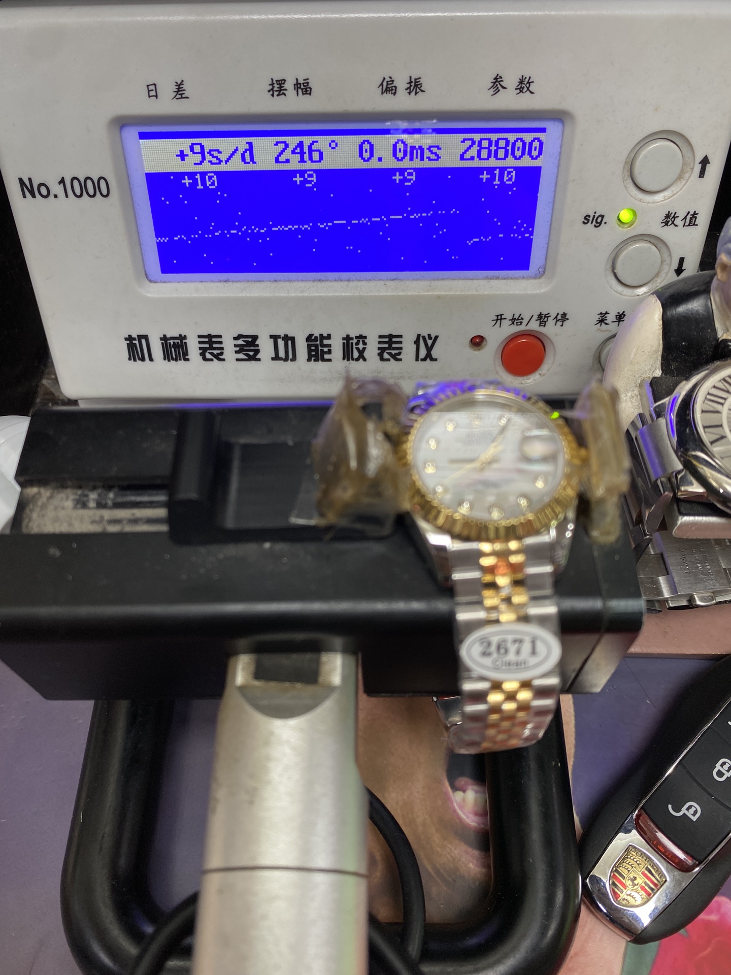 Rolex Datejust Series m278273-0028, Two-Tone Gold Case Mother-of-Pearl Dial, 31mm size, Jubilee stainless steel bracelet.