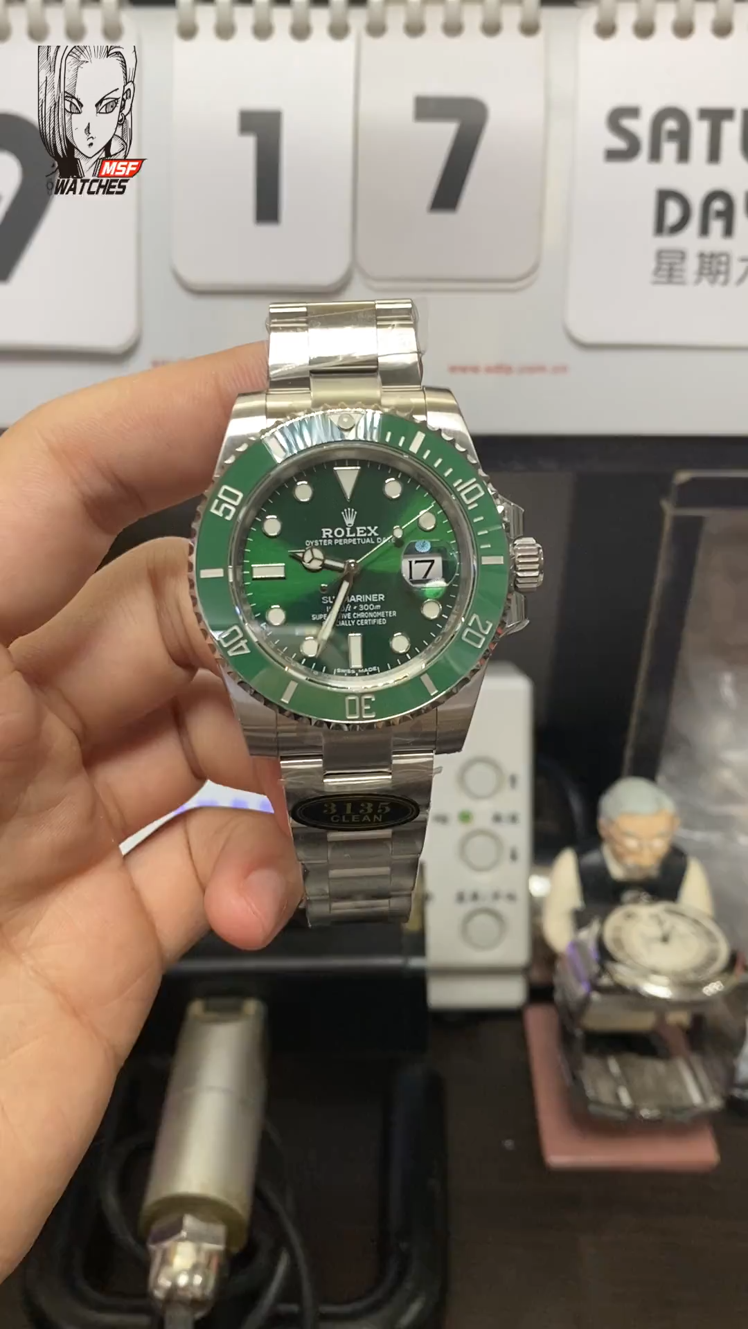 Rolex Submariner Series 116610LV-0002, Green Hulk, 40mm size.