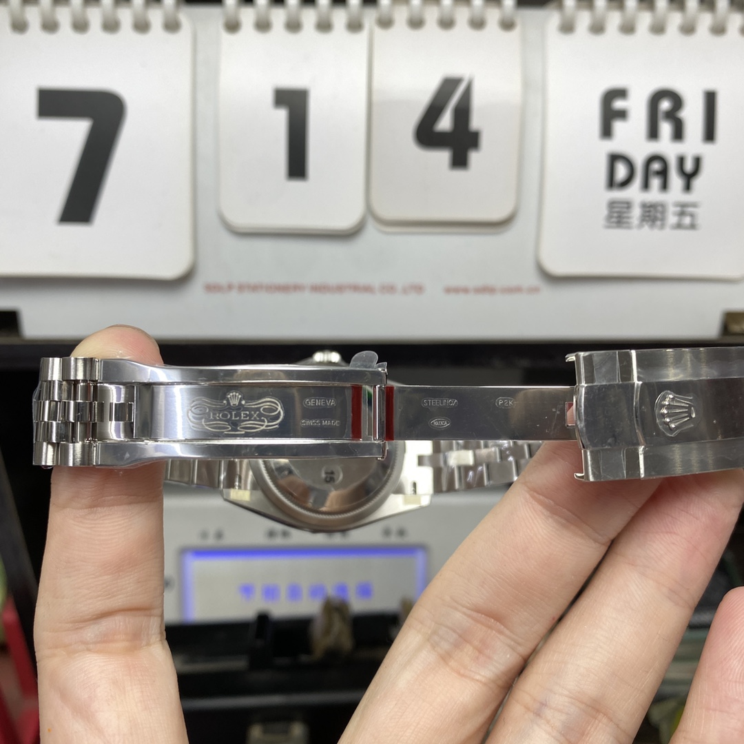 Rolex Datejust series m126234-0051, Mint Green Dial with Fluted Bezel, 36mm size.