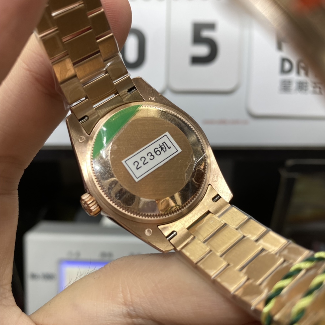 Rolex Datejust Series m279135rbr-0025, Rose Gold Case Grey Dial with Diamond Bezel, 28mm size.