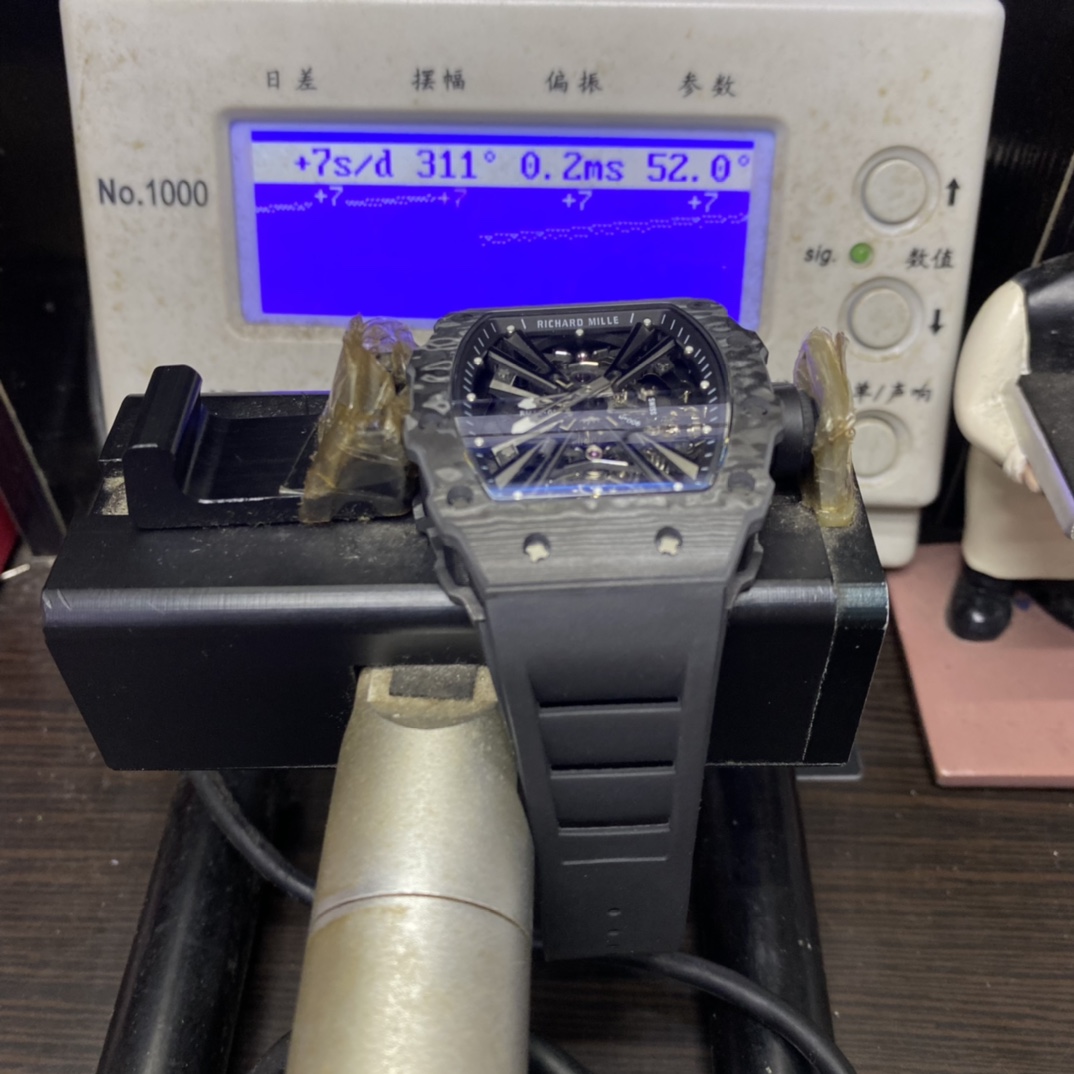 Richard Mille Men's Collection series RM12-01, Made of Black Forged Carbon TPT Material.