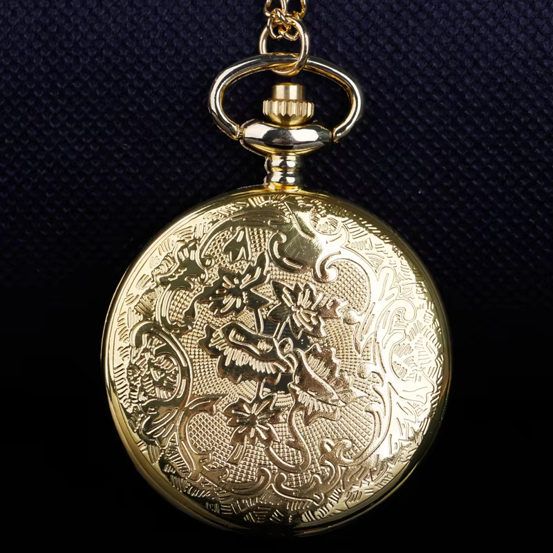 Trendy Fashion Hollow Quartz Pocket Watch Ladies Watch Taschenuhr Necklace Accessories Clock Gift Fob Watches