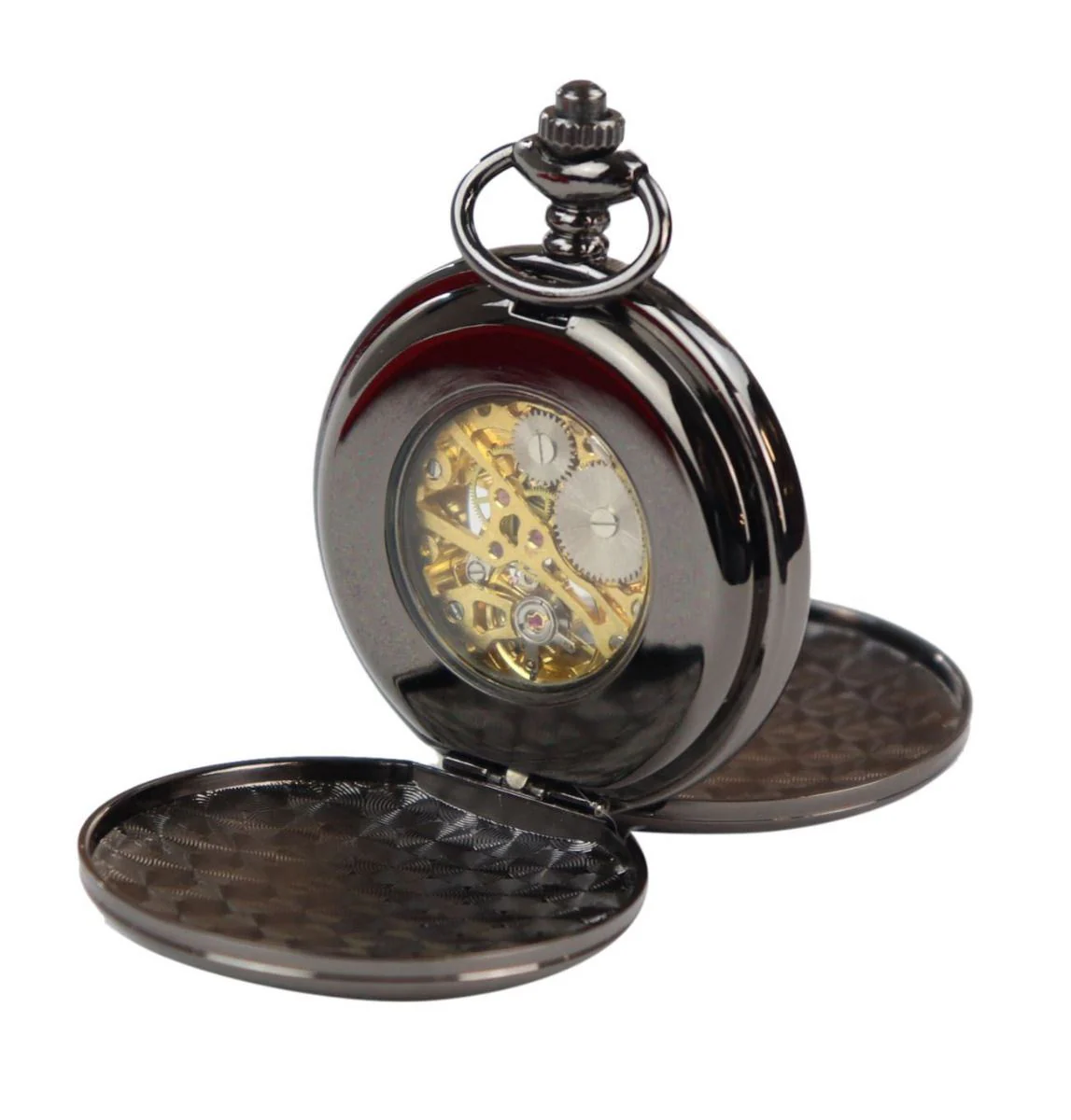 Classic Mechanical Pocket Watch Peaky Blinders Vintage Skeleton Automatic